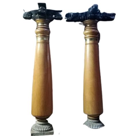 Chettinad Feet Light Brown Wooden Pillars Size Dimension Ft At Rs