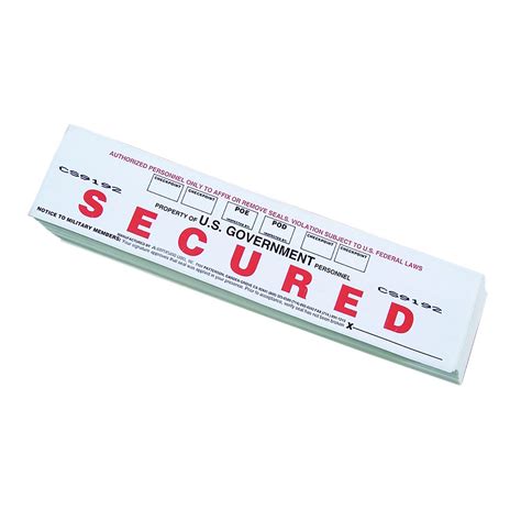 Container Security Seals - Fleenor Paper & Packaging