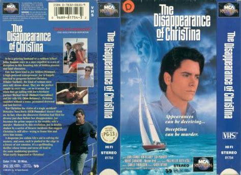 The Disappearance Of Christina 1993 Director Karen Arthur Vhs