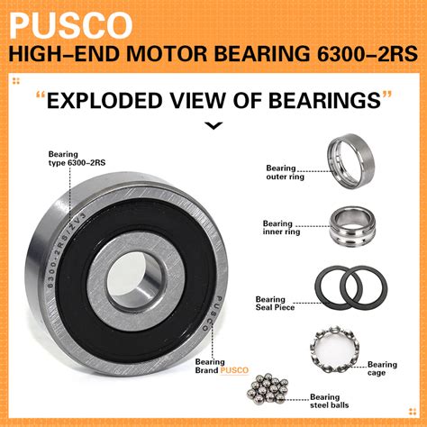 Pusco Brand High Stability Deep Groove Ball Bearing