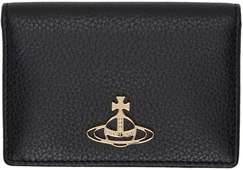 Vivienne Westwood Black Leather Card Holder Ssense Uk