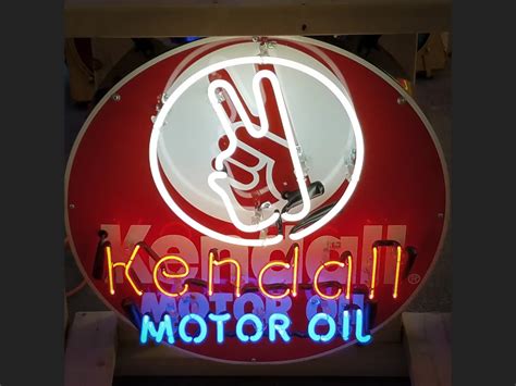 Kendall Motor Oil Neon Tin Sign Auburn Fall 2020 RM Sotheby S