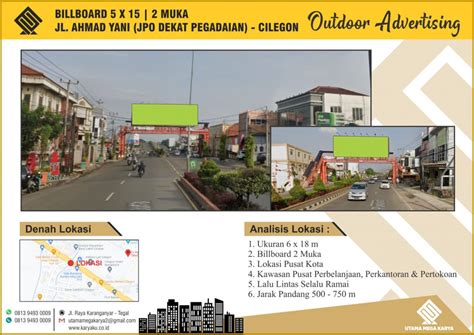 Sewa Titik Billboard Dan Baliho Di Cilegon Jl Ahmad Yani Jpo