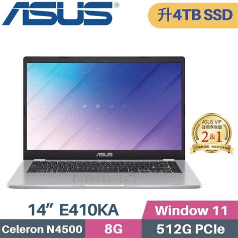 Asus 華碩 Vivobook Go 14 E410ka 0401wn4500 文書筆電 Celeron N45008g4tb Ssd