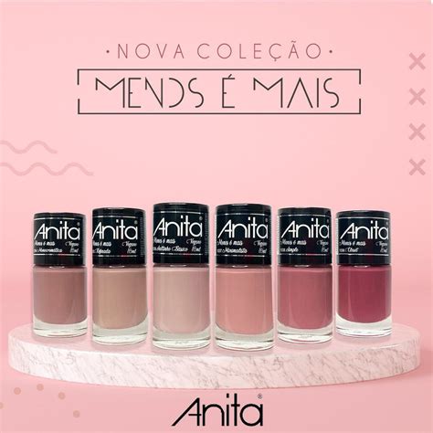 Esmalte Anita Coleção Menos È Mais 6 Cores Nudes