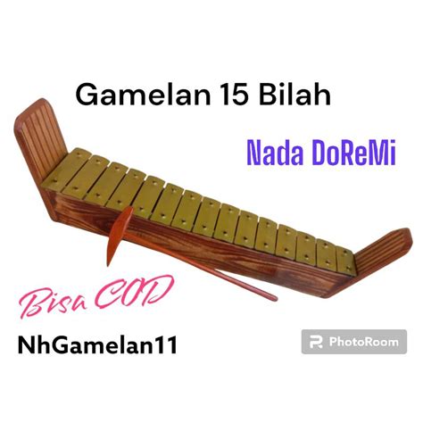 Jual Alat Musik Gamelan Saron 15 Bilah Mainan Anak Tradisional Khas