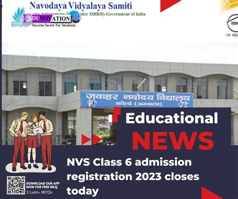 Nvs Class Admission Registration Closes Today Edunovations