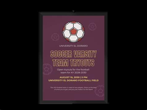 Free Soccer Poster Templates - Venngage