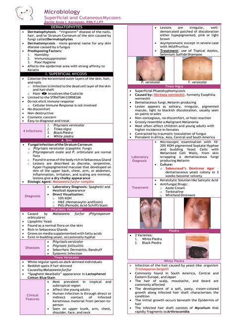 SOLUTION Micro Superficial And Cutaneous Mycoses Converted Studypool