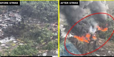 Naf Airstrikes Destroy Illegal Refinery Sites Boats In Rivers