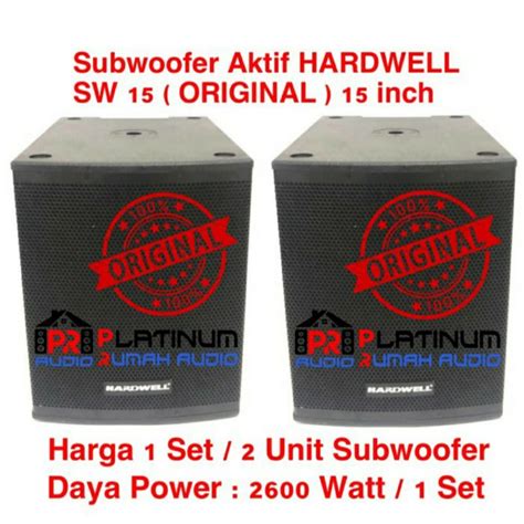 Jual Subwoofer Aktif Hardwell Sw Sw Original Inch Power