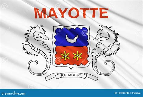 Flag Of Mayotte France Mamoudzou Stock Illustration Illustration