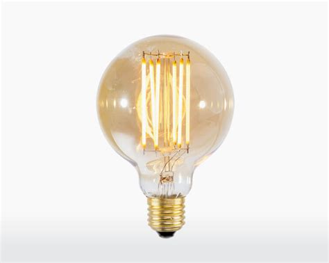 CALEX LED Dimmable Light Bulb - Globe - Goldline - E27 - Large - Wooden ...