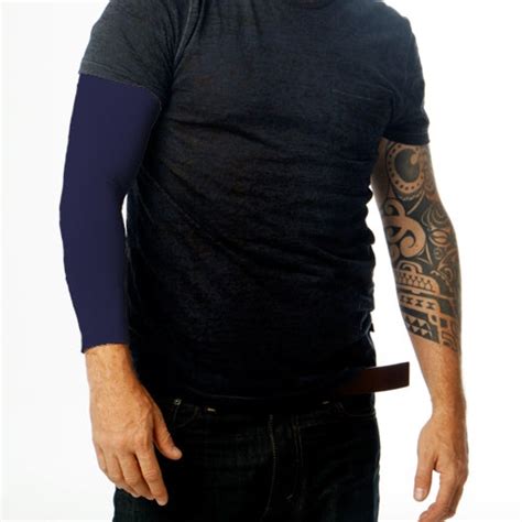 dark navy tattoo arm sleeve covers   usa  ink armor tatx