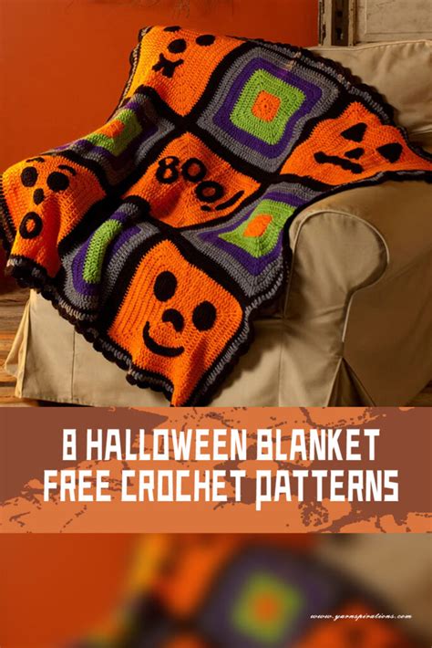 8 Distinct Halloween Blanket FREE Crochet Patterns - iGOODideas.com