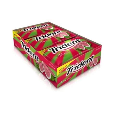 Chicle Trident Melancia Com 21 Unidades Shopee Brasil