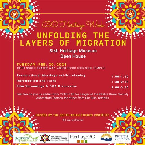 BC Heritage Week Open House – Unfolding the Layers Of Immigration › UFV