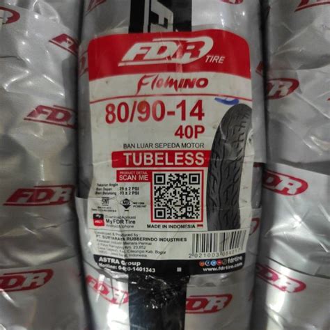 Jual Ban Luar Ring Fdr Flemino Ban Tubeless Matic Shopee