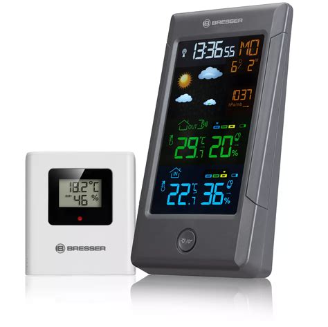 Bresser Climatetemp Nbf Colour Weather Station With Radio Controlled