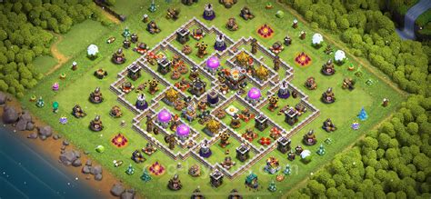 Farming Base Th11 With Link Anti Air Electro Dragon Clash Of Clans