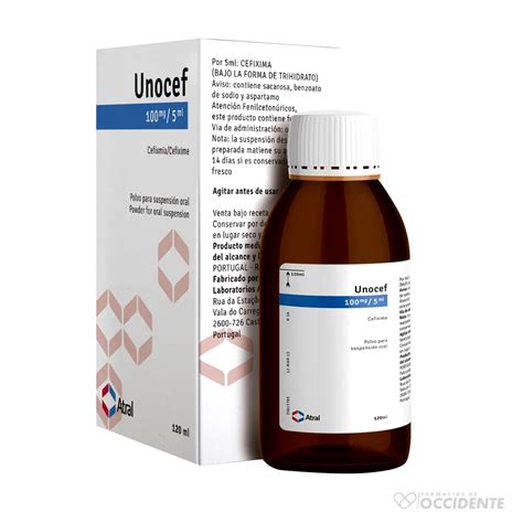 Unocef Suspension 100mg5ml X 60ml Farmacias De Occidente