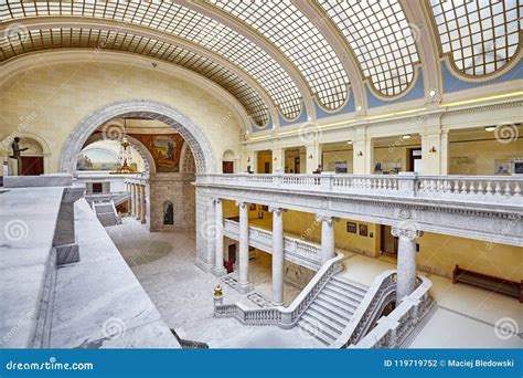 Elegant Interior Of The Utah State Capitol Building Editorial