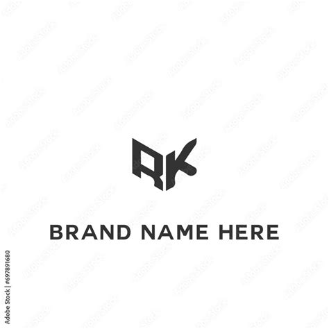 Rk Logo R K Design White Rk Letter Rk R K Letter Logo Design