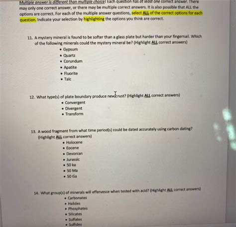 Solved Multiple Answer Is Different Than Multiple Choice Chegg