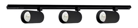 Lampara De Riel Dirigible 3 Spots Led 28w E27 Illux Tl 5175 Color Negro