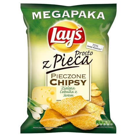 Lay S Prosto Z Pieca Pieczone Chipsy Zielona Cebulka Z Serem G