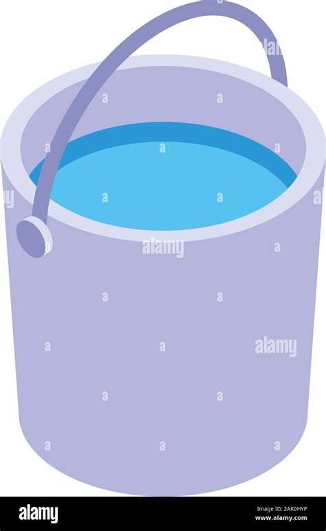 Water Bucket Icon Isometric Style Stock Vector Image Art Alamy