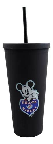 Vaso con pajita de goma con diseño de Mickey Mouse 650 ml Creative