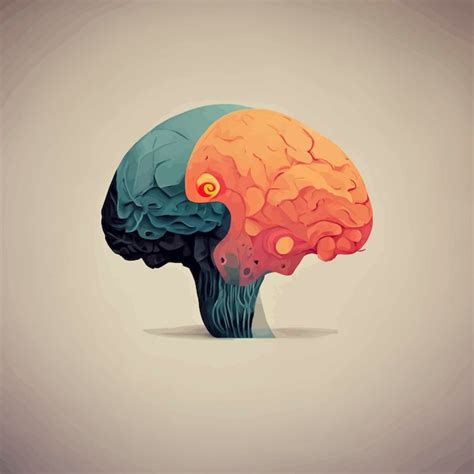 Premium Photo Colorful Illustration Of The Human Brain Detailed D