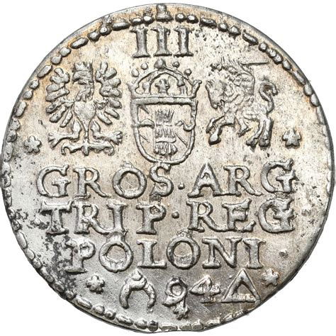 Zygmunt Iii Waza Trojak Grosze Malbork Ngc Unc Piers Ienie