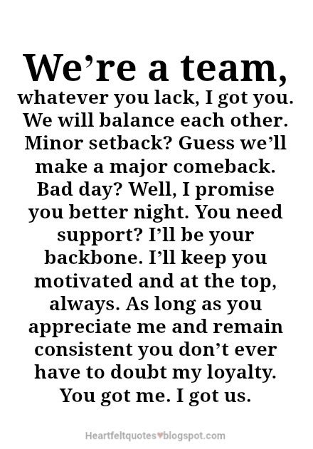 We’re a team, whatever you lack, I got you. | Heartfelt Love And Life ...