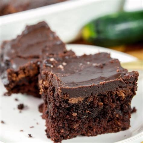 Zucchini Brownie With Chocolate Frosting The Soccer Mom Blog