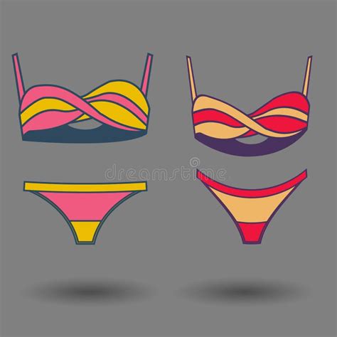 Flat Bikini Web Icon Stock Illustration Illustration Of Collection