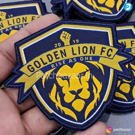 Advance Machine Navy And Yellow Golden Lion Fc Patch At Rs 40piece In