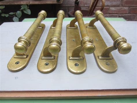 Antiques Atlas Edwardian Brass Pull Handles C 1910 As173a088 BB545