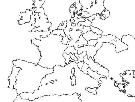 carte vierge europe carte vierge carte europe vierge carte images