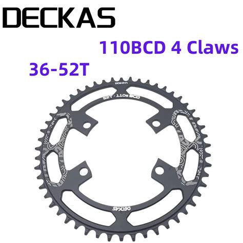 Deckas 110bcd 4 Claw Chainring Road Bike Narrow Wide Chainwheel Forshimano R7000 R8000 R9100