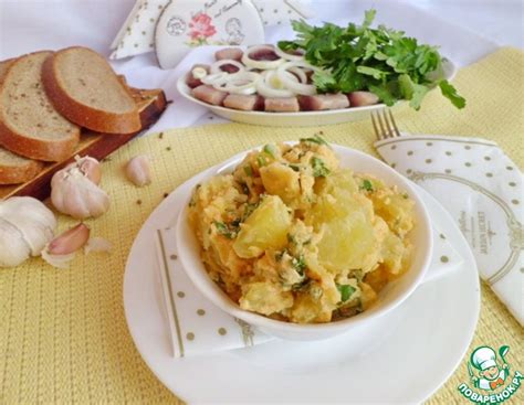 Картофель со сметаной и зеленью – кулинарный рецепт