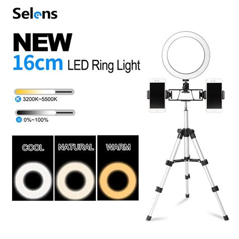 Selens Portable Ringlight Cm Cm Camera Selfie Led Ring Light With