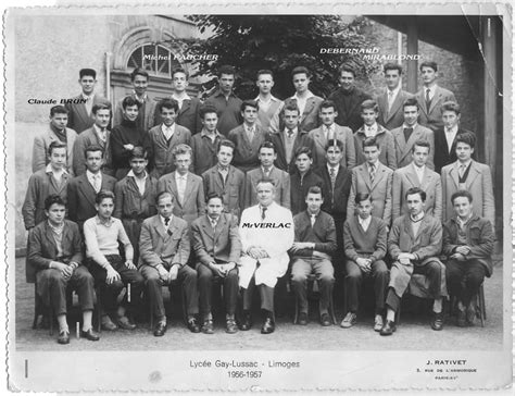 Photo de classe Oublié de 1956 Lycée Gay Lussac Copains d avant