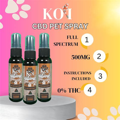 CBD For Pets Calming Spray KOI The Daily Dose