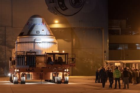 Boeing ULA Roll Starliner Spacecraft Out To Pad 41 Forward Of Crew