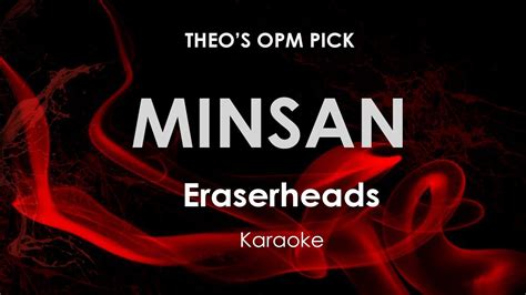 Minsan | Eraserheads karaoke - YouTube