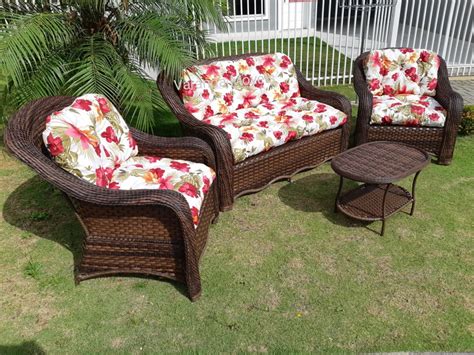 Conjunto De Varanda Sofá Poltronas Área Externa Jardim Elo7