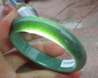 Certified Hand Carved Green Natural Myanmar Burma A Jade Jadeite Circle