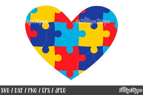 Autism Puzzle Piece Heart